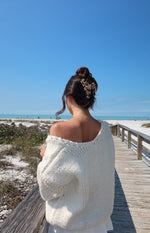 Delvey Cream Chunky Knit Sweater Image