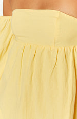 Koa Yellow Long Sleeve Mini Dress Image