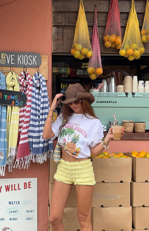 Leo Yellow Micro Shorts