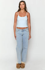 Scottie Blue Striped Singlet Image