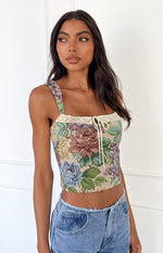 Till Forever Floral Tapestry Top Image