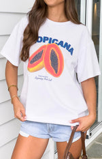 Tropicana White Tee Image