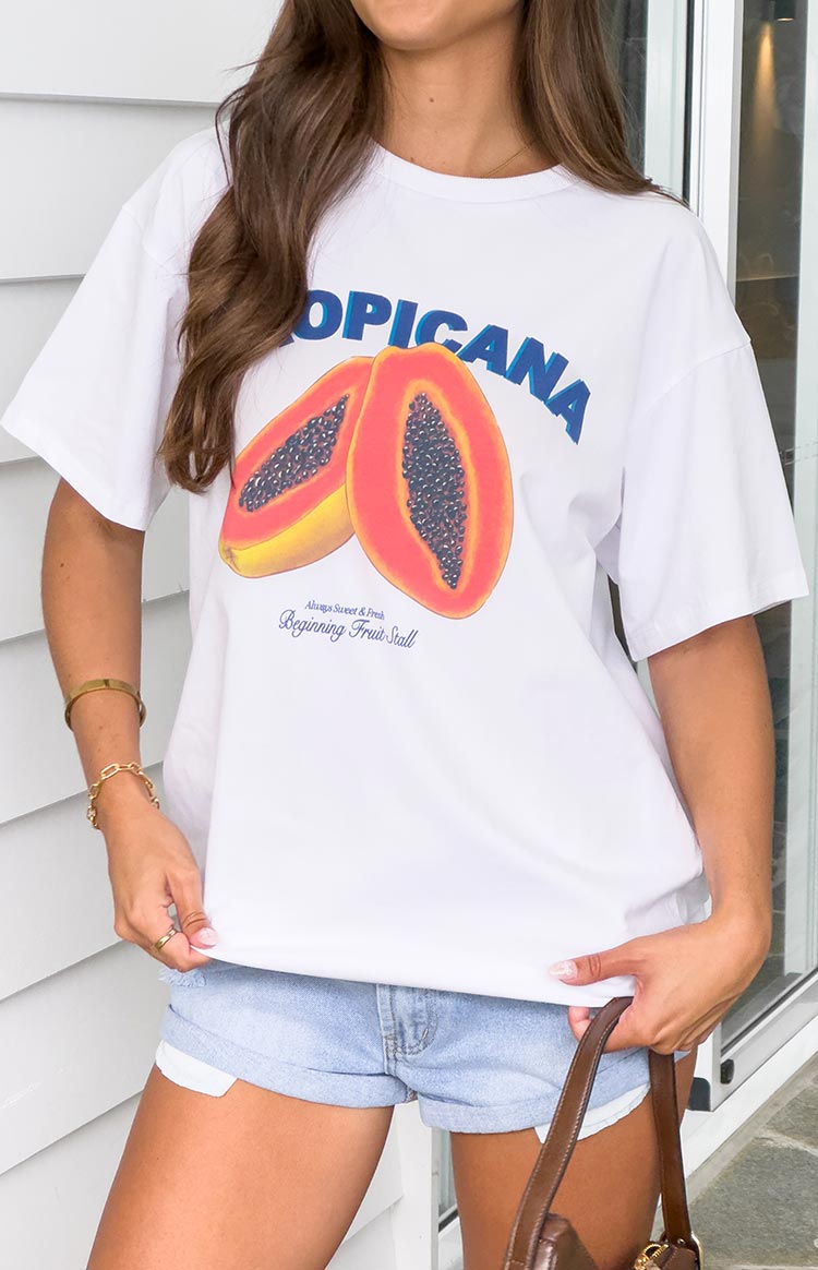 Tropicana White Tee Image