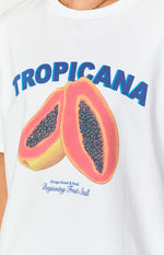 Tropicana White Tee Image