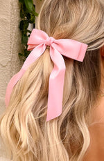 Whimsy Willow Pink Bow Hair Clip (FREE over $100) Image